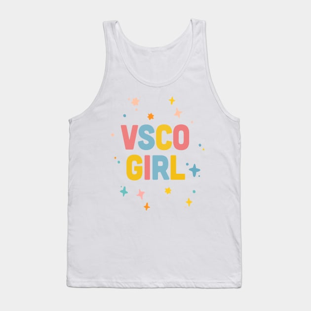 VSCO Girl /////// Typography Design Tank Top by DankFutura